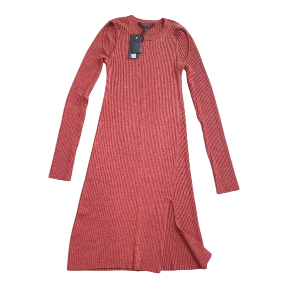 NWT BCBGMAXAZRIA Sweater Slip on Cocktail Knit Mini Dress sz XS - Picture 5 of 11